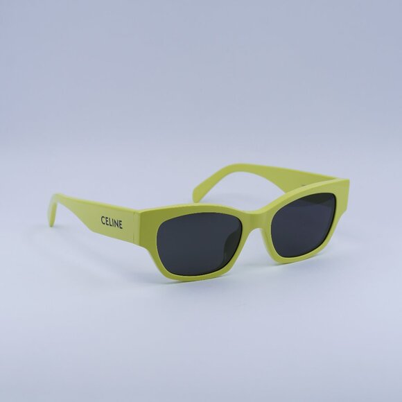 ?️ New Celine CL40197U 93A Sunglasses - Lime Frame, Smoke Lenses main image 9